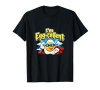 Im Egg-cellent Country Farm Pun Superhero Egg Graphic T-Shirt