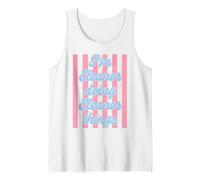 I'm Eleanor Doing Eleanor Things Cute Girl's Pink Stripe Tank Top