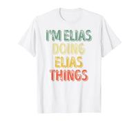 I'm Elias Doing Elias Things Shirt Personalized First Name T-Shirt, Men, White, Small
