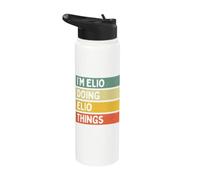 I'm Elio Doing Elio Things Funny Personalized Quote Stainless Steel Insulated Water Bottle
