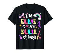I'm Ellie Doing Ellie Things Cute Girls Personalized Name T-Shirt