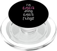 I'm Emilia doing Emilia things. Cute personalized slogan for PopSockets PopGrip for MagSafe