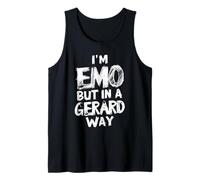 I'm Emo But in A Gerard Way E-Girl E-Boy Punk Goth Grunge Tank Top