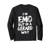I'm Emo But in A Gerard Way E-Girl E-Boy Punk Goth Long Sleeve T-Shirt, Adult Unisex, Black, Medium