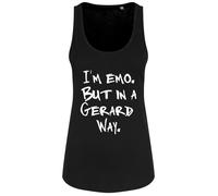 Im Emo But In A Gerard Way Ladies Black Floaty Tank