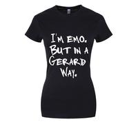 Im Emo But In A Gerard Way Ladies Black T-Shirt