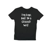 I'm Emo but in a …...' T-Shirt - Unisex, 100% Cotton, Sizes S to 5XL Black