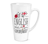 I'm English What's Your Superpower 17oz Large Latte Mug Cup