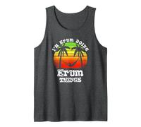 I'm Erum Doing Erum Things Asian Names Retro Sunset Tank Top, Men, Dark Heather Grey, XX-Large