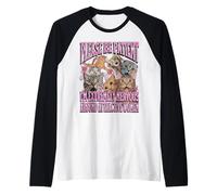 I'm Extremely Nervous Funny Cat Meme Bootleg Graphic Raglan Baseball Tee