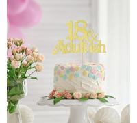 I'm Feeling 22 Cake Topper, 22nd Birthday Cake Decor,Hello 22, Cheers to 22 Years,Adults Happy 22nd Birthday/Anniversary Party Decorations Gifts (18 and Adult-ish, golden)