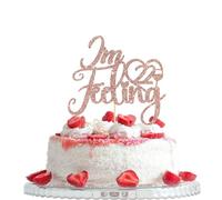 I'm Feeling 22 Cake Topper, Sweet 22 Happy 22nd Birthday Happy 22nd Anniversary Party Decorations Supplies Rose Gold Glitter