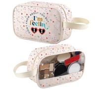 I'm Feeling 22 Travel Toiletry Bag 22 Birthday Clear Makeup Bag Singer Fan Gift 22 Years Old Organizer Pouch 22nd Birthday Cosmetic Bag (22 tm 2)