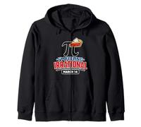 Im Feeling Irrational Pi Day March 14 Funny Math Joke Zip Hoodie