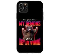 I'm Fighting My Demons And They Are Winning Rat Word Art Case for iPhone 11 Pro Max