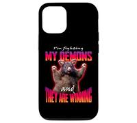I'm Fighting My Demons And They Are Winning Rat Word Art Case for iPhone 12/12 Pro