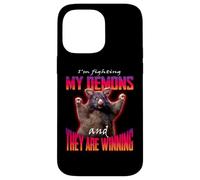 I'm Fighting My Demons And They Are Winning Rat Word Art Case for iPhone 14 Pro Max