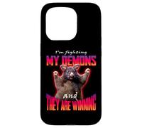 I'm Fighting My Demons And They Are Winning Rat Word Art Case for iPhone 15 Pro