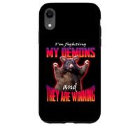 I'm Fighting My Demons And They Are Winning Rat Word Art Case for iPhone XR