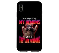 I'm Fighting My Demons And They Are Winning Rat Word Art Case for iPhone XS Max