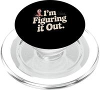 I'm Figuring It Out Cute Worm Motivation Humor PopSockets PopGrip for MagSafe