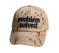 Im Fine Baseball Cap Im Fine Hat Halloween Hats Bloody Cap Funny Hat Women Men Unisex Cap (UK, Alpha, One Size, Apricot)