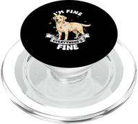 I'M FINE EVERYTHING'S FINE Labrador Christmas PopSockets PopGrip for MagSafe