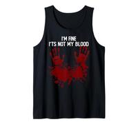 I'm Fine It's Not My Blood Scary Halloween Tank Top