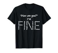 I'm Fine Mental Health Matters Suicide Prevention Awareness T-Shirt