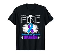 I'm Fine Ribbon Warrior Rheumatoid Arthritis Awareness T-Shirt