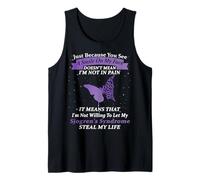 I'm Fine Ribbon Warrior Sjogren's Syndrome Awareness Tank Top