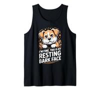 I'm Fine This is My Resting Bark Face Tank Top