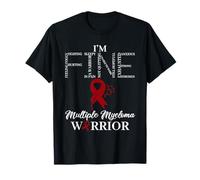 I'm Fine Wear Burgundy For Multiple Myeloma Awareness Month T-Shirt