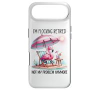 Im Flocking Retired Not My Problem Anymore Flamingo Drinking Case for iPhone Air