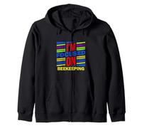 Im Focused on BEEKEEPING Zip Hoodie