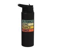 I'm Franco Doing Franco Things Funny Personalized Quote Stainless Steel Insulated Water Bottle