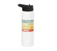 I'm Franco Doing Franco Things Funny Personalized Quote Stainless Steel Insulated Water Bottle