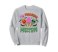 I'm Freaking Melting Funny Halloween Ice Cream Joke Sweatshirt