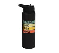 I'm Frida Doing Frida Things Funny Personalized Quote Stainless Steel Insulated Water Bottle