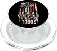 I'm From The 1900s Funny Retro Wagon Vintage Distressed PopSockets PopGrip for MagSafe