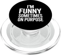 Im Funny Sometimes On Purpose Sarcastic Saying PopSockets PopGrip for MagSafe