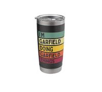 I'm Garfield Doing Garfield Things Funny Personalized Quote Stainless Steel Insulated Tumbler
