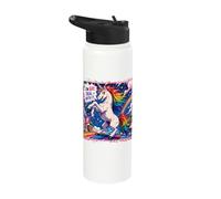 Im Gay Rainbow Pride Unicorn Stainless Steel Insulated Water Bottle