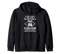 I'm Getting A Schnauzer Funny Dog Mom Puppy Lovers Zip Hoodie