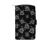 I'm Getting Meowied Long Zippered Pouch Slim Clutch Organizer Purse Money and Credit Card Holder for Men Women