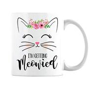 I'm Getting Meowied Mug - Engagement Gifts for Her, Bride to Be Gift- Fiance Newly Engaged Mug- Future Mrs (White Coffee Cup,)