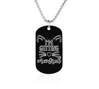 I'm Getting Meowied Personalized Picture Pendant Necklace Memorial Keepsake Jewelry Gifts for Women Men