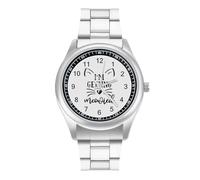 I'm Getting Meowied Quartz Watch Alloy Watch Dress Decorative for Business Men Women with Design Pattern Print