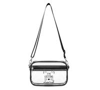 I'm Getting Meowied Women's Clear Crossbody Bag Fashion Purses Small Shoulder Handbags, Stadium Approved