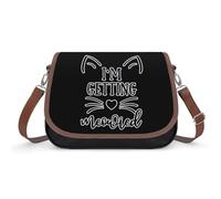 I'm Getting Meowied Women's Crossbody Bag Fashion Purses Small Shoulder Handbags with Adjustable Strap